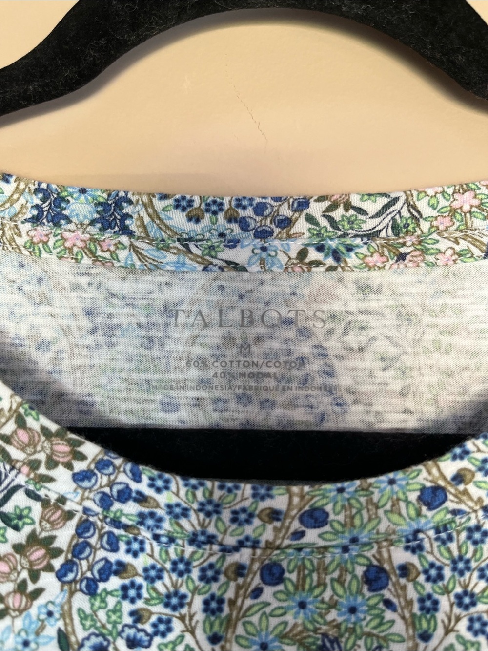 Talbots Ruched Cuff Crewneck Tee - Picture 3 of 6